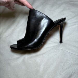 Michael Kors Collection black leather pump sandal size EU 37 US 7  high heel